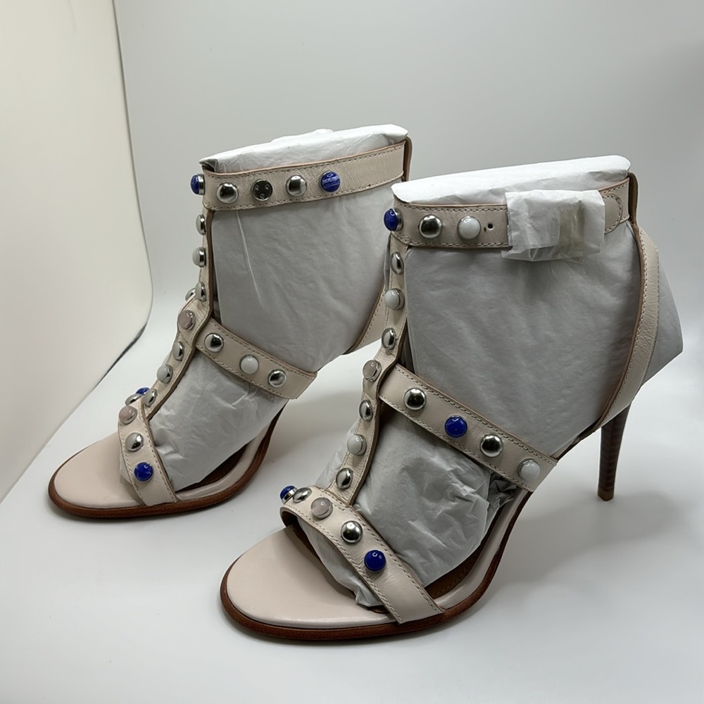 COACH Isabel Semi Matte Calf Chalk size 7.5 NIB